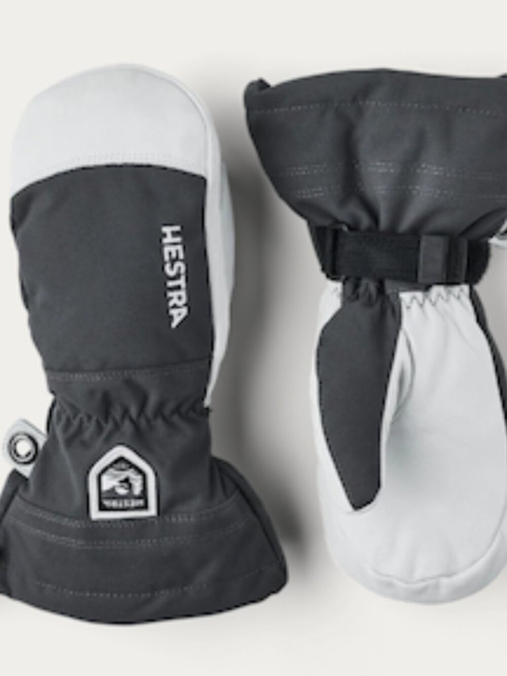 Hestra | Army Leather Heli Ski Jr. Mitt | Gray | Size 4